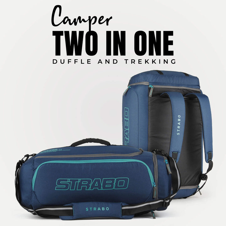 Camper 2-in-1 Duffel + Backpack - Navy Blue