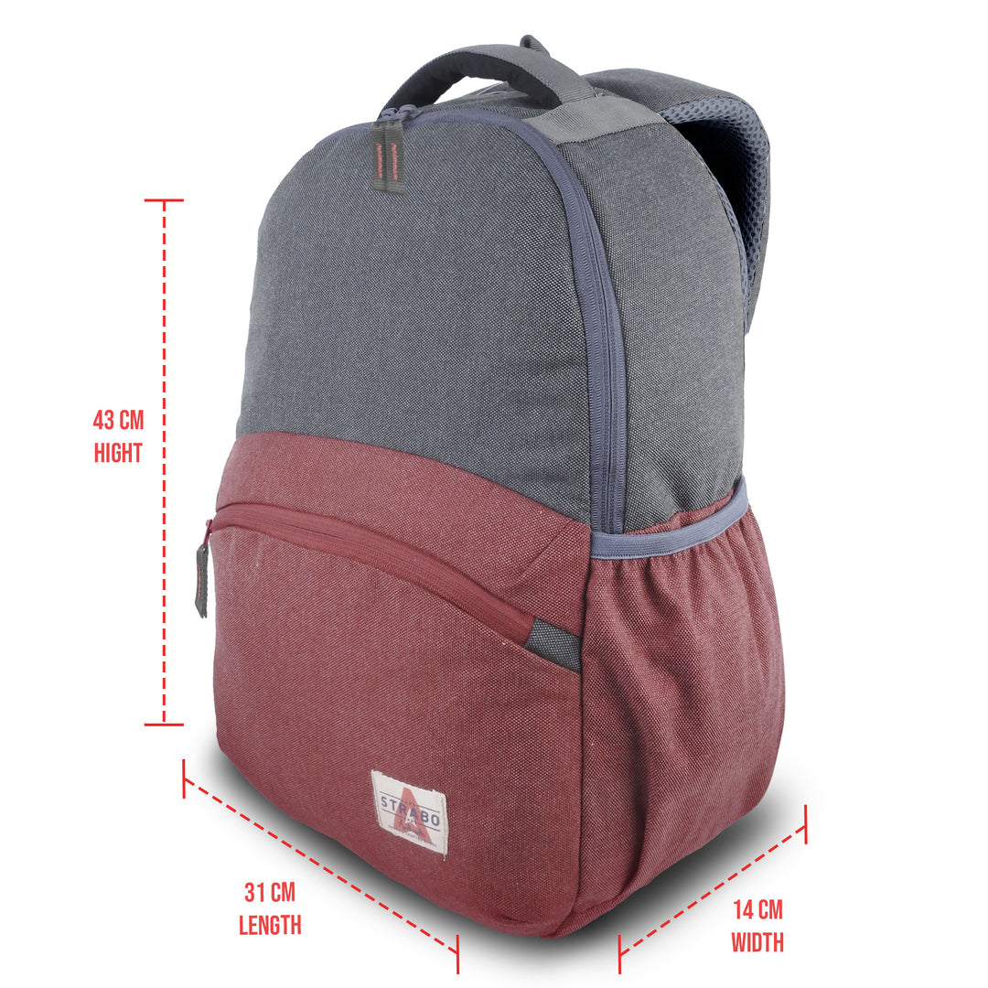 Strabo Cooper Laptop Bag - Colour Maroon 20L Capacity - Strabo