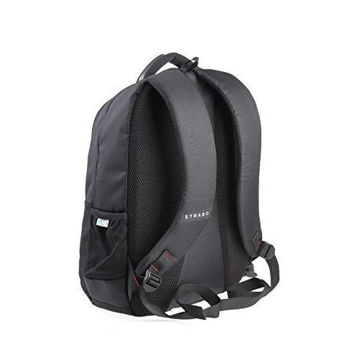 Strabo Moto Laptop Bag School & College Backpacks- Color Black  25L Water Resistant - Strabo