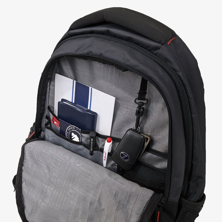 Strabo Moto Laptop Bag School & College Backpacks- Color Black  25L Water Resistant - Strabo