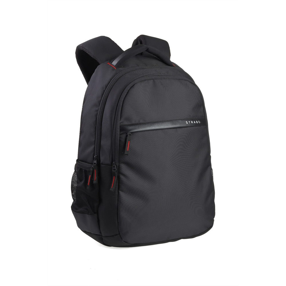 Strabo Moto Laptop Bag School & College Backpacks- Color Black  25L Water Resistant - Strabo