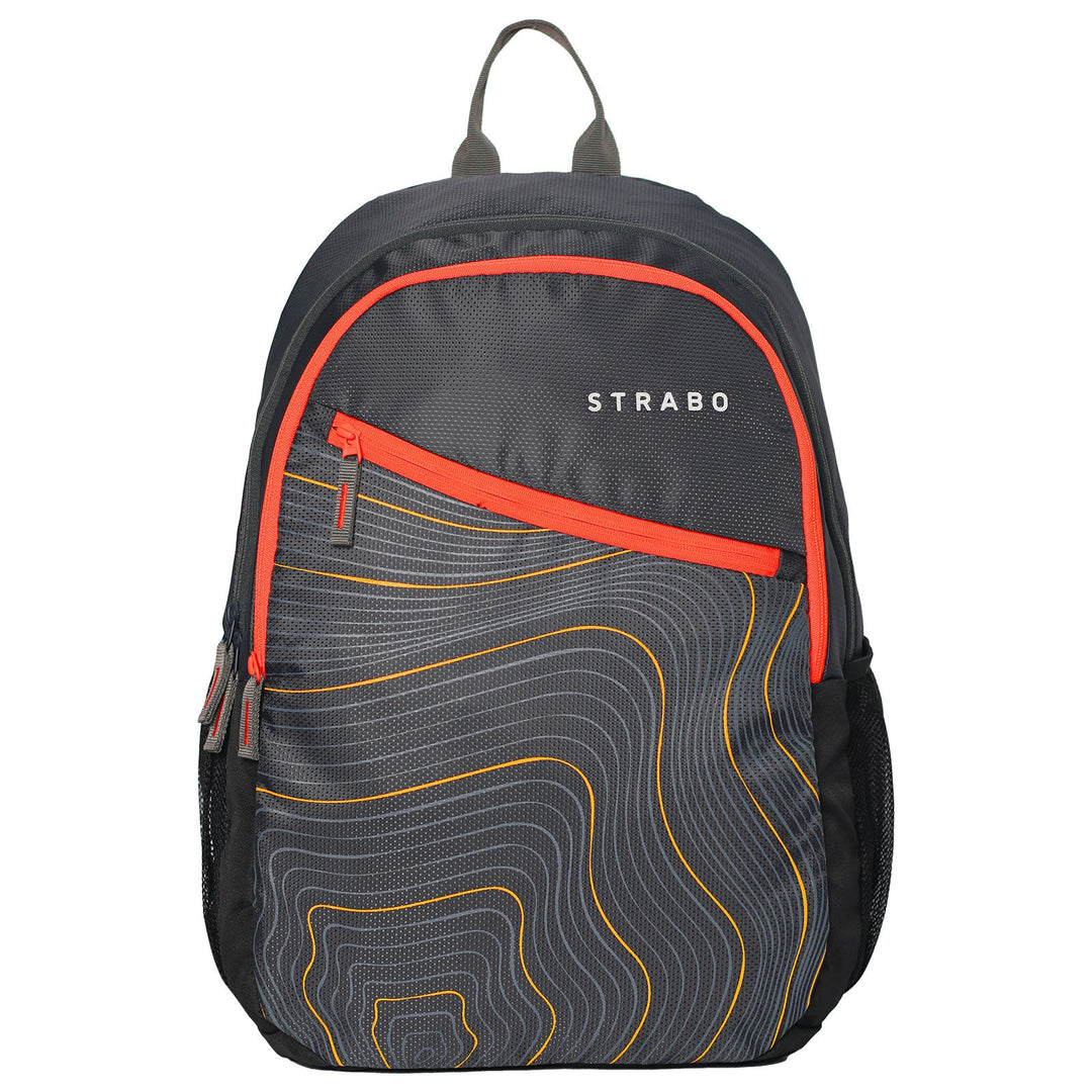 Strabo Viper Travel Backpack - Colour Grey 30L Water Resistant - Strabo 