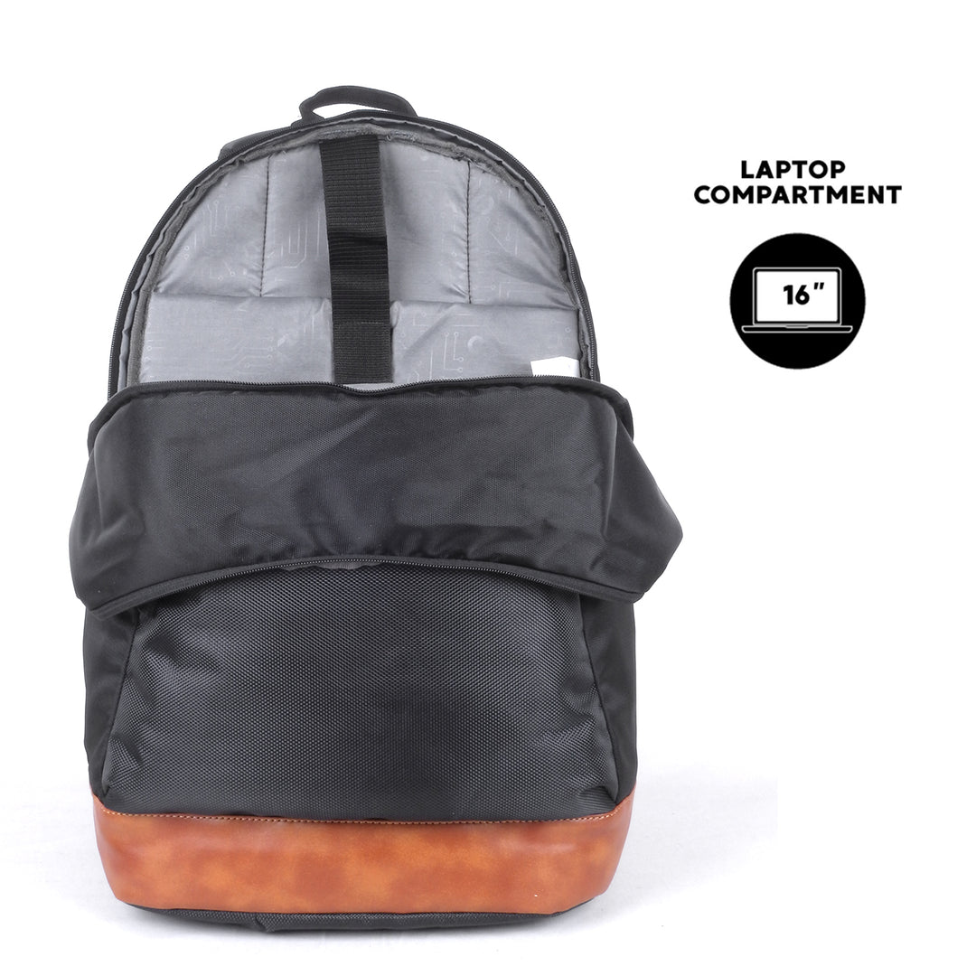 Defender Laptop Bag - Black Brown