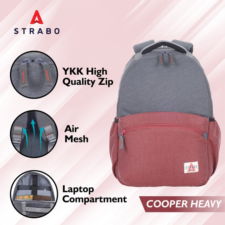 Cooper Casual Backpack - Maroon