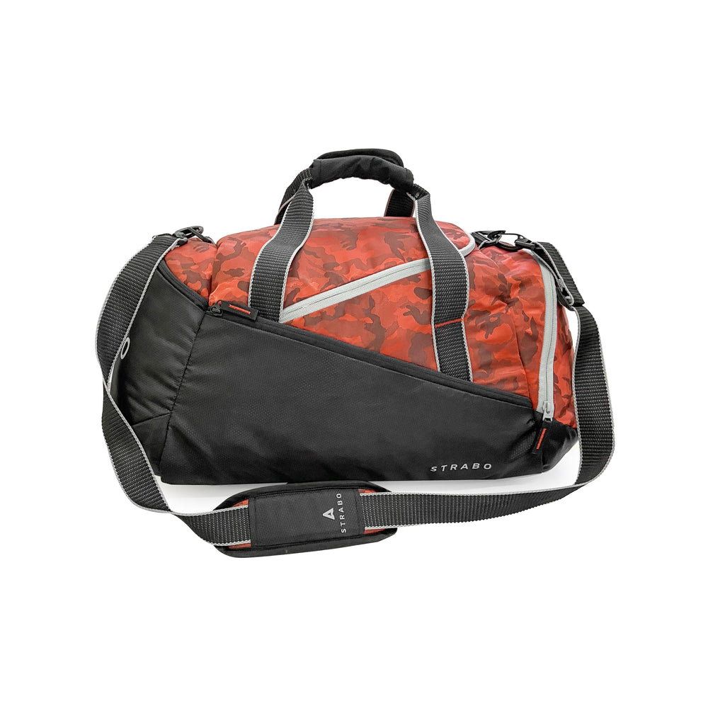 Strabo Rugby Travel Duffel Bag - Colour Red 45L Water Resistant - Strabo 