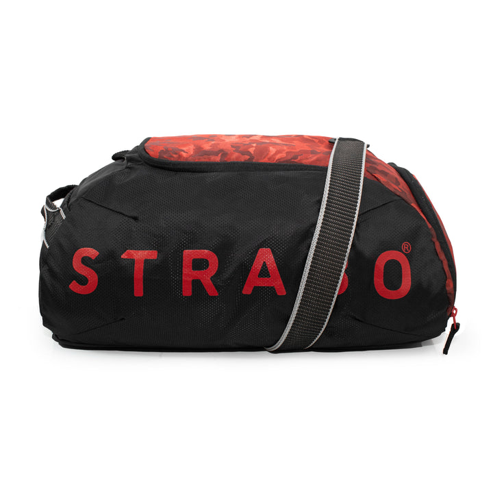 Strabo Weekend Gym & Travel Duffel Bag - Colour Jacquard Red 28L Water Resistant - Strabo 