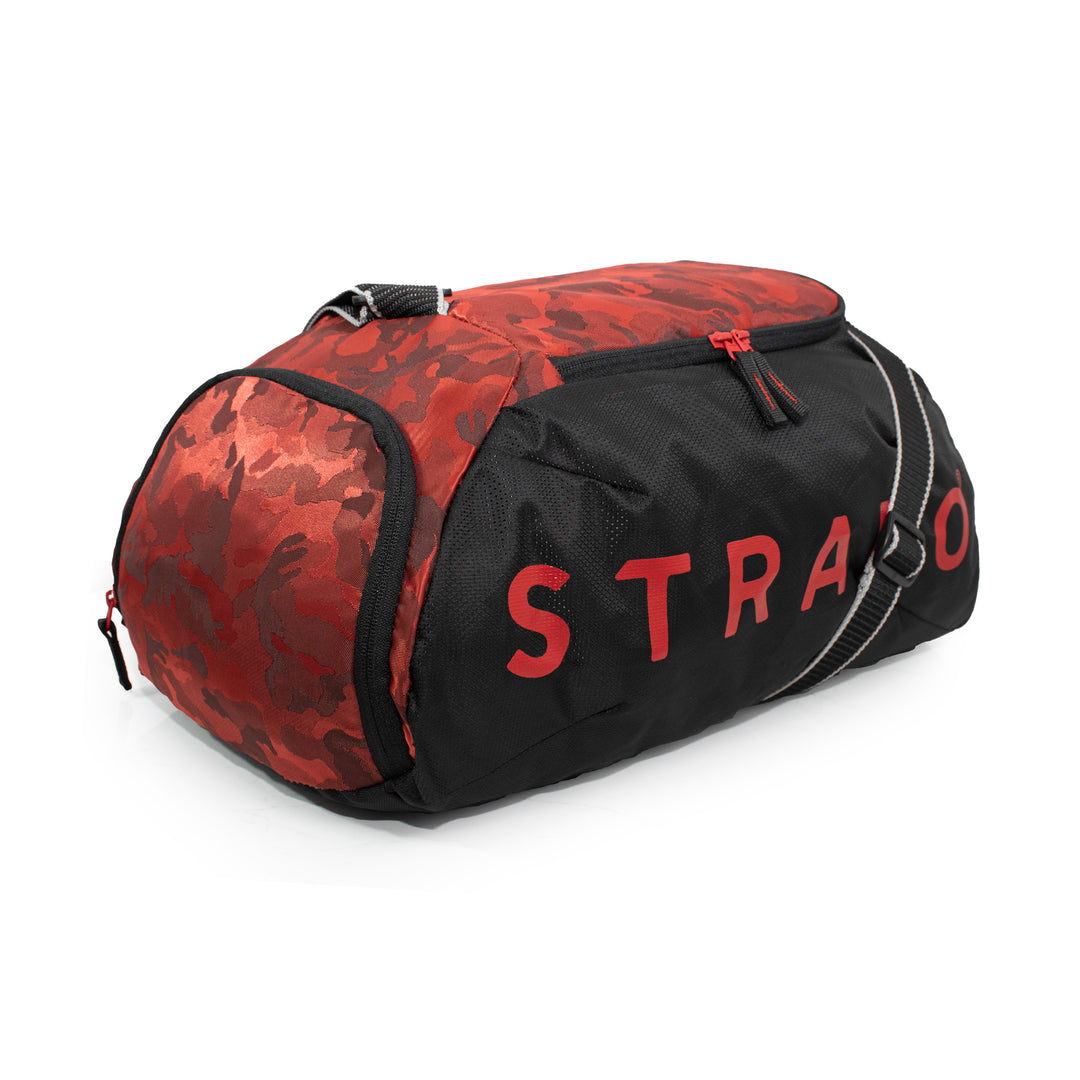 Strabo Weekend Gym & Travel Duffel Bag - Colour Jacquard Red 28L Water Resistant - Strabo 