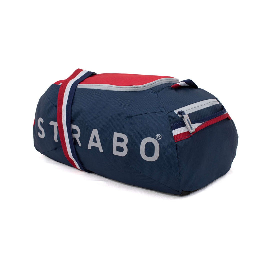 Strabo Weekend Gym & Travel Duffel Bag - Colour Red Blue 28L Water Resistant - Strabo 