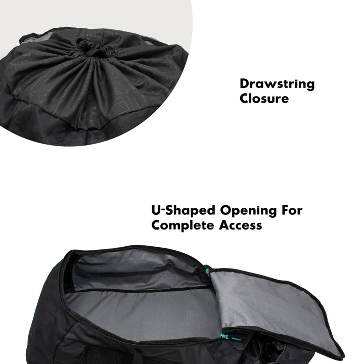 Strabo Bolivar Trekking Backpack and Rucksack - Colour Black 55L Water Resistant - Strabo 