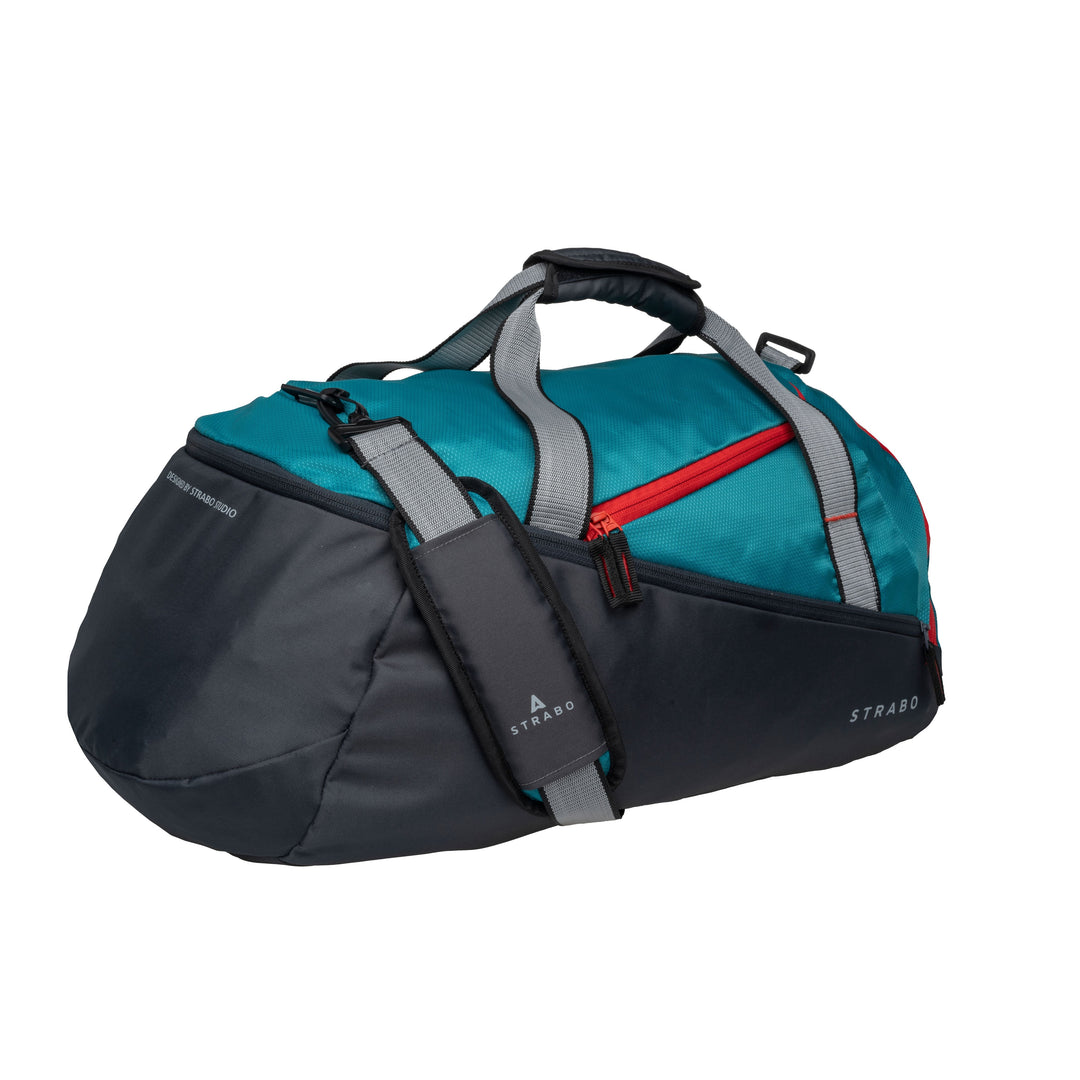 Strabo Rugby Travel Duffel Bag - Colour Teal 45L Water Resistant - Strabo 