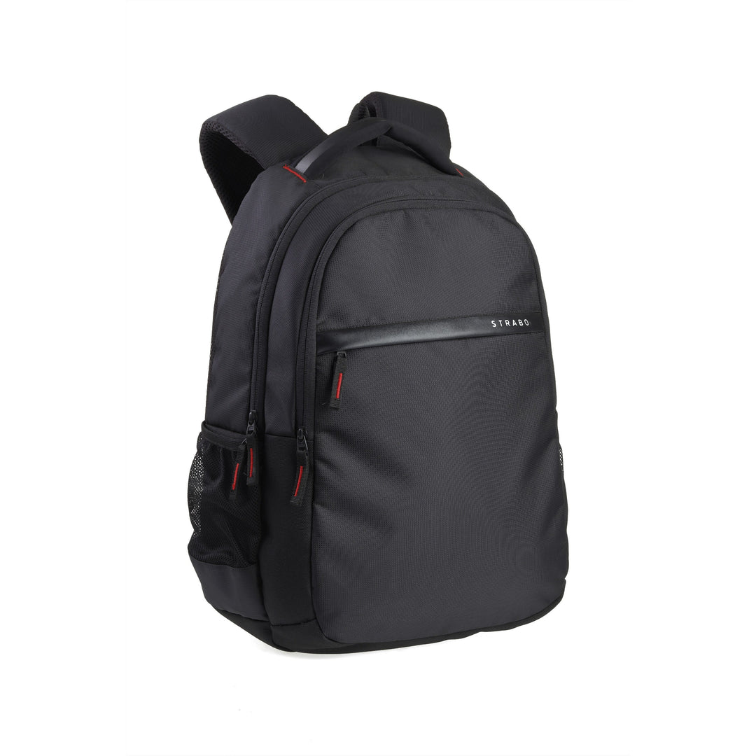 Strabo Moto Laptop Bag School & College Backpacks- Color Black  25L Water Resistant - Strabo 